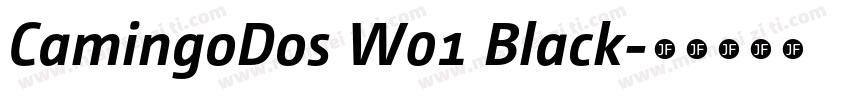 CamingoDos W01 Black字体转换